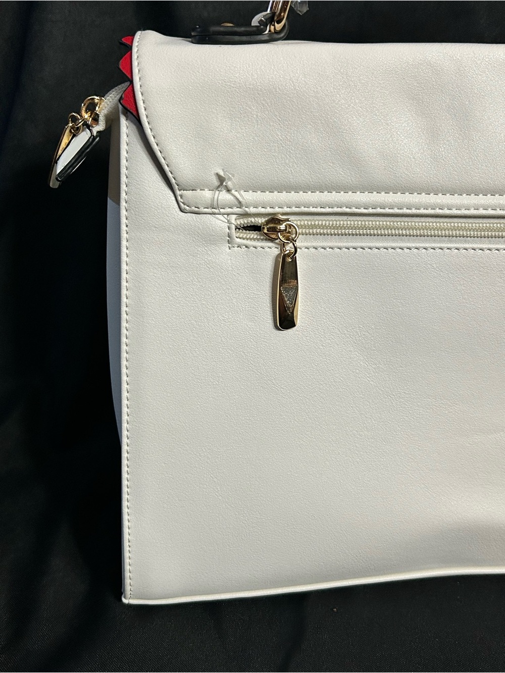Unbranded White Top-Handle Lego Design Love Accent Satchel Shoulder Bag NWT - Picture 6 of 11